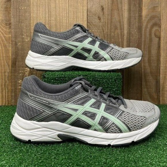 ASICS T767N GEL-Contend 4 Running Shoes Gray Mint Green Women's SZ 7 - Picture 1 of 12